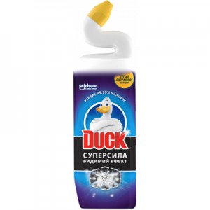 Огляд Засіб для чищення унітазу Duck Суперсила Видимий ефект 900 мл (4823002005318): характеристики, відгуки, ціни.