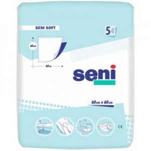 Огляд Пелюшки для малюків Seni Soft 60x60 см 5 шт (5900516690311): характеристики, відгуки, ціни.