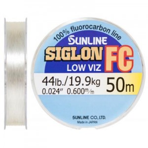 Огляд Флюорокарбон Sunline SIG-FC 50м 0.600мм 19.9кг поводковый (1658.01.49): характеристики, відгуки, ціни.