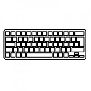 Клавіатура ноутбука Dell Latitude 2100 Series черная с черной рамкой RU (A43753)