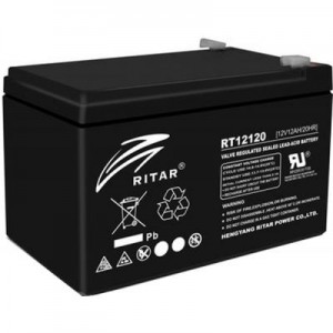 Огляд Батарея до ДБЖ Ritar AGM RT12120B, 12V-12Ah (RT12120B): характеристики, відгуки, ціни.