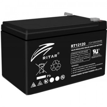 Батарея до ДБЖ Ritar AGM RT12120B, 12V-12Ah (RT12120B)