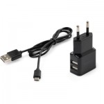 Огляд Зарядний пристрій Vinga 2 Port USB Wall Charger 2.1A + microUSB cable (VCPWCH2USB2ACMBK): характеристики, відгуки, ціни.
