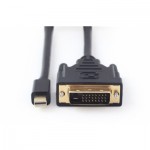 Огляд Кабель мультимедійний miniDisplayPort to DVI 1.8m Cablexpert (CC-mDPM-DVIM-6): характеристики, відгуки, ціни.