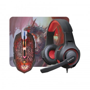 Мишка Defender DragonBorn MHP-003 kit mouse+mouse pad+headset (52003)