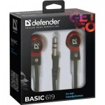 Огляд Навушники Defender Basic 619 Black-Red (63619): характеристики, відгуки, ціни.