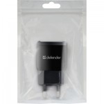 Огляд Зарядний пристрій Defender EPA-13 black, 2xUSB, 5V/2.1A, package (83840): характеристики, відгуки, ціни.