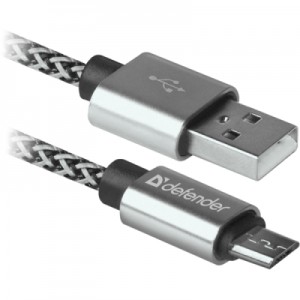 Огляд Дата кабель USB 2.0 AM to Micro 5P 1.0m USB08-03T PRO Defender (87815): характеристики, відгуки, ціни.
