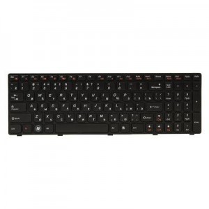 Клавіатура ноутбука PowerPlant Lenovo G570, G575 черный, черный фрейм (KB311774)
