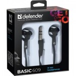 Огляд Навушники Defender Basic 609 Black-White (63609): характеристики, відгуки, ціни.