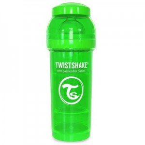 Огляд Пляшечка для годування Twistshake антиколькова 260 мл, зелена (24855): характеристики, відгуки, ціни.
