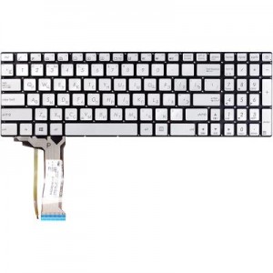 Клавіатура ноутбука ASUS N551 серебр (KB310719)