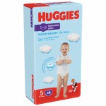 Огляд Підгузки Huggies Pants 5 Mega (12-17 кг) для хлопчиків 48 шт (5029053547619): характеристики, відгуки, ціни.