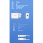Огляд Зарядний пристрій Ugreen CD137 Type-C PD 20W Charger (White) (60450): характеристики, відгуки, ціни.