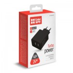 Огляд Зарядний пристрій ColorWay 2USB AUTO_ID 4.8A (24W) black (CW-CHS016-BK): характеристики, відгуки, ціни.