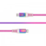 Огляд Дата кабель USB Type-C to Lightning 1.0m MFI Rainbow REAL-EL (EL123500054): характеристики, відгуки, ціни.