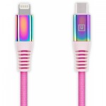 Огляд Дата кабель USB Type-C to Lightning 1.0m MFI Rainbow REAL-EL (EL123500054): характеристики, відгуки, ціни.