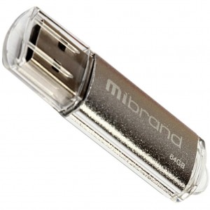 Огляд USB флеш накопичувач Mibrand 64GB Cougar Silver USB 2.0 (MI2.0/CU64P1S): характеристики, відгуки, ціни.