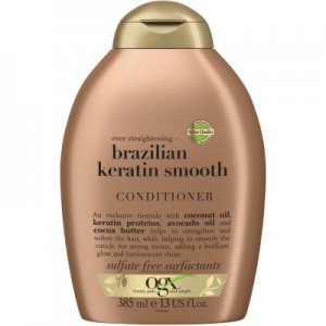 Огляд Кондиціонер для волосся OGX Brazilian Keratin Smooth для зміцнення волосся 385 мл (0022796976024): характеристики, відгуки, ціни.