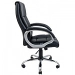 Огляд Офісне крісло Richman Аризона Хром М-1 чорне (IM0000039): характеристики, відгуки, ціни.