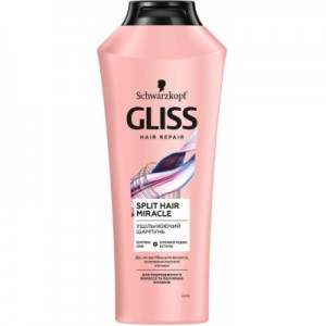 Огляд Шампунь Gliss Split Hair Miracle для пошкодженого волосся 400 мл (4015100404685): характеристики, відгуки, ціни.