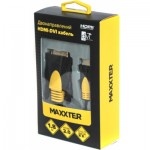 Огляд Кабель мультимедійний HDMI to DVI 1.8m 2-side V1.3 19-pin Maxxter (CCBP-HDMI-DVI-1.8): характеристики, відгуки, ціни.