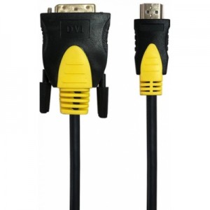Кабель мультимедійний HDMI to DVI 1.8m 2-side V1.3 19-pin Maxxter (CCBP-HDMI-DVI-1.8)