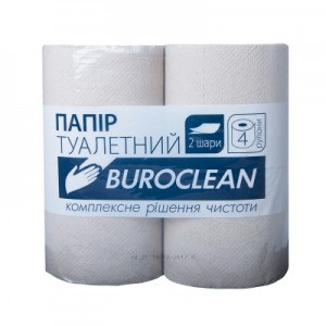 Огляд Туалетний папір Buroclean сірий 4 рулони (4823078928672): характеристики, відгуки, ціни.
