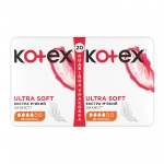 Огляд Гігієнічні прокладки Kotex Ultra Soft Normal 20 шт. (5029053542676): характеристики, відгуки, ціни.