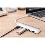 Огляд Концентратор Digitus USB Type-C, 4xUSB 3.0 (DA-70242-1): характеристики, відгуки, ціни.