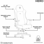 Огляд Крісло ігрове Noblechairs Hero Fallout Vault Tec Edition (NBL-HRO-PU-FVT): характеристики, відгуки, ціни.