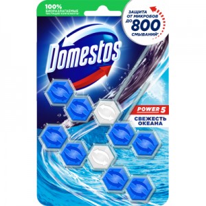 Туалетний блок Domestos Power 5 Свіжість океану 2 х 55 г (8710447326060)