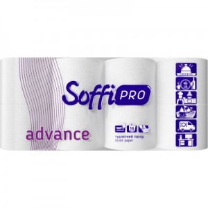 Огляд Туалетний папір SoffiPRO Advance 3 шари 16 рулонів (4820003833735): характеристики, відгуки, ціни.