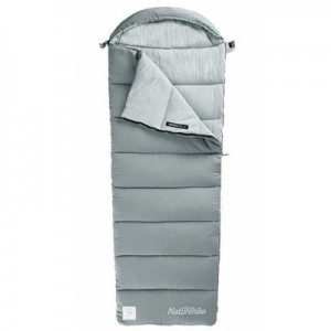 Огляд Спальний мішок Naturehike M400 NH20MSD02 Down Cotton Left Grey (6927595748138-L): характеристики, відгуки, ціни.