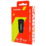 Огляд Зарядний пристрій Canyon PD 30W/QC3.0 18W Pocket size car charger (CNS-CCA20B03): характеристики, відгуки, ціни.