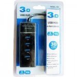 Огляд Концентратор Maiwo USB Type-C to 4х USB3.0 cable 29 cm (KH303): характеристики, відгуки, ціни.