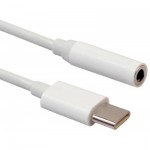 Огляд Перехідник Lapara USB Type-C Male - Audio AUX mini jack 3,5 mm Female (LA-Type-C-Audio-3.5mm white): характеристики, відгуки, ціни.