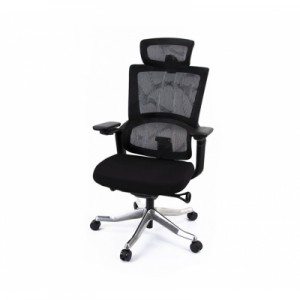 Огляд Офісне крісло Аклас Кантос MB Чорний (Чорний/Чорний) (10055389): характеристики, відгуки, ціни.