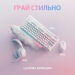 Огляд Клавіатура Logitech G715 Aurora Wireless Gaming GX Brown Lightspeed/Bluetooth UA Off-White (920-010465): характеристики, відгуки, ціни.