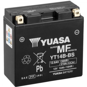 Огляд Акумулятор автомобільний Yuasa 12V 12,6Ah MF VRLA Battery (YT14B-BS): характеристики, відгуки, ціни.