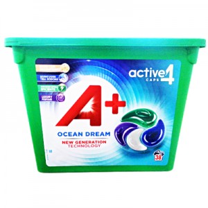 Огляд Капсули для прання A+ Ocean Dream 4 в 1 38 шт. (8435495831372): характеристики, відгуки, ціни.