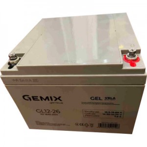 Огляд Батарея до ДБЖ Gemix GL 12V 26Ah (GL12-26 gel): характеристики, відгуки, ціни.