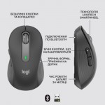 Огляд Мишка Logitech Signature M650 L Wireless Mouse for Business Graphite (910-006348): характеристики, відгуки, ціни.