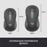 Огляд Мишка Logitech Signature M650 L Wireless Mouse for Business Graphite (910-006348): характеристики, відгуки, ціни.