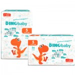 Огляд Підгузки Dino Baby Розмір 5 (11-25 кг) 36 шт (4823098410614): характеристики, відгуки, ціни.