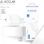 Огляд Зарядний пристрій ACCLAB AL-TC125 1хType-C 5В/3A/25W QC/PD3.0 (1283126538841): характеристики, відгуки, ціни.