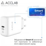 Огляд Зарядний пристрій ACCLAB AL-TC125 1хType-C 5В/3A/25W QC/PD3.0 (1283126538841): характеристики, відгуки, ціни.