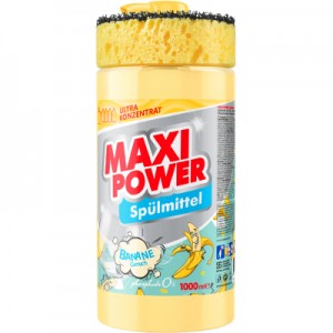 Огляд Засіб для ручного миття посуду Maxi Power Банан 1000 мл (4823098408499): характеристики, відгуки, ціни.