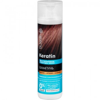 Шампунь Dr. Sante Keratin для тьмяного та ламкого волосся 250 мл (4823015935497)