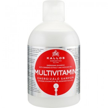 Шампунь Kallos Cosmetics Multivitamin з екстрактом женьшеню та олією авокадо 1000 мл (5998889512071)